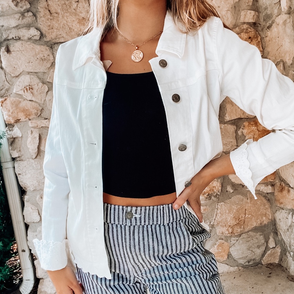 White Jean Jacket